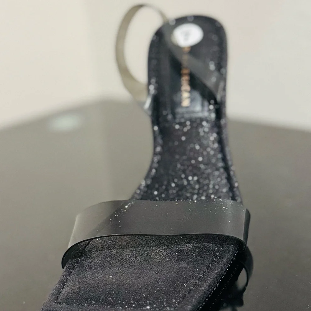 Black Glitter Women's Shoes - Picture 4 of 5